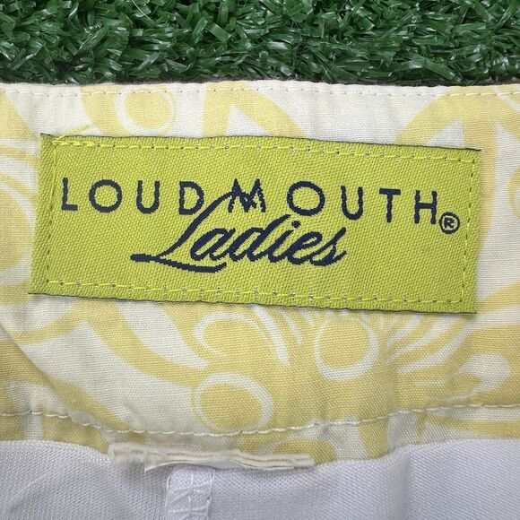 LOUDMOUTH Golf Postcard Skort w/ Liner Shorts Womens 12 Retro World Cities Skirt - Picture 6 of 11